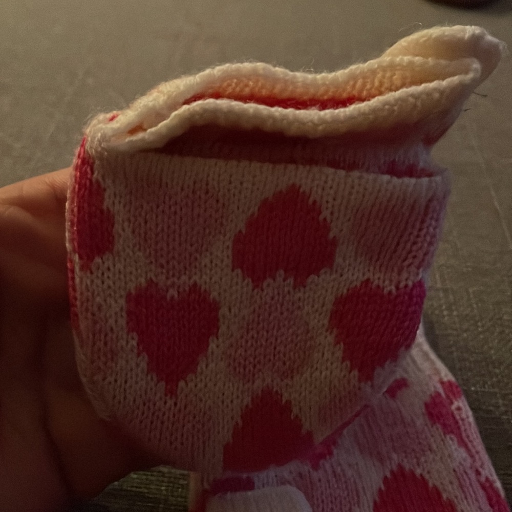 Juicy Couture Heart Print Pop Top Convertible Mittens to open finger Mitts - Picture 5 of 7